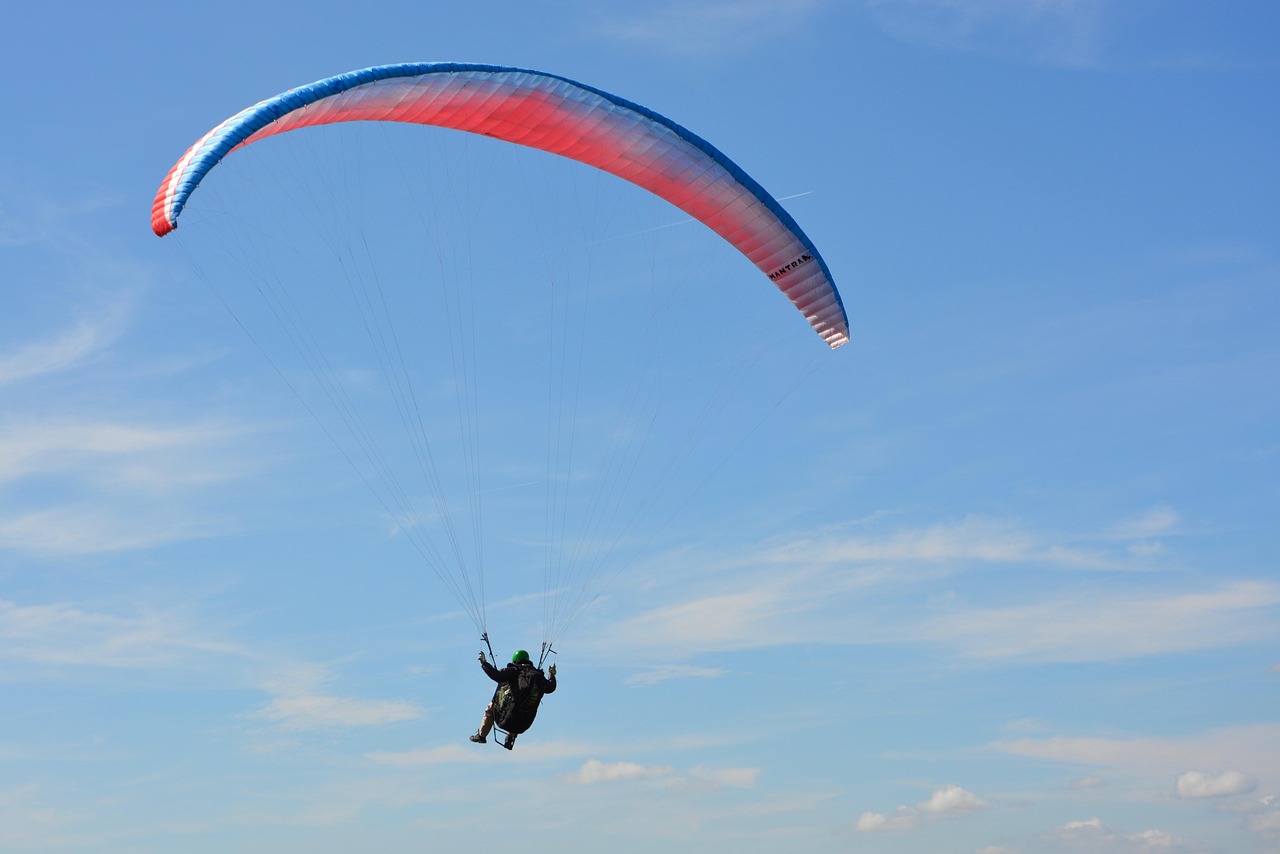 Paragliding - free online jigsaw puzzle photo