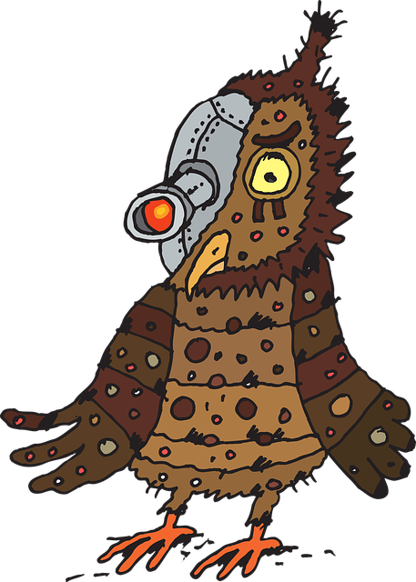 Eule, Owl, Terminator, Vogel, Roboter