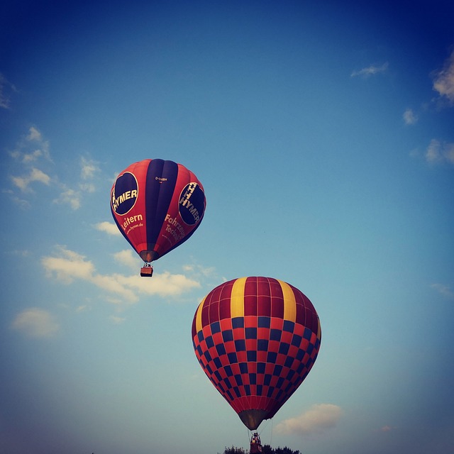 Free Clouds Hot Air Balloon photo and picture