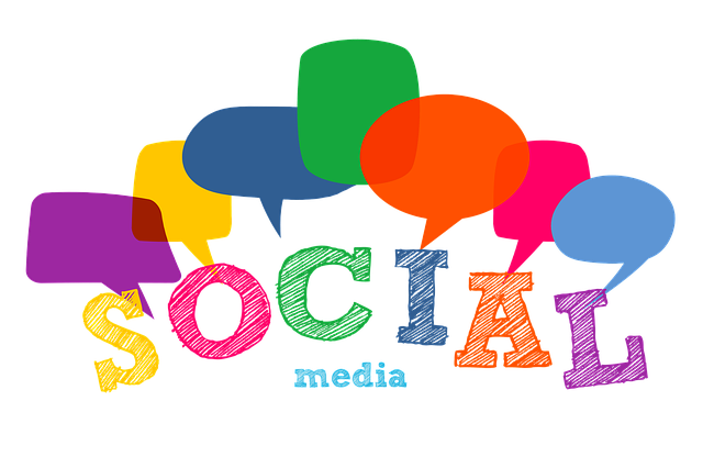 Free social media balloons clouds illustration