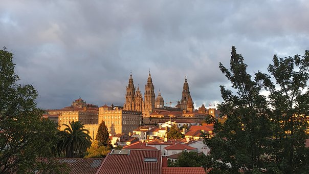 Free Santiago De Compostela Sunset photo and picture
