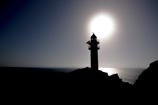 Vuurtoren, Natuur, Zonsondergang, Zee