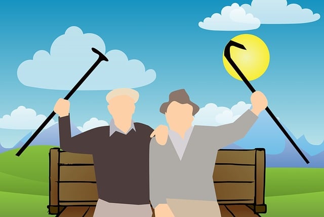 Free retirement nature park illustration
