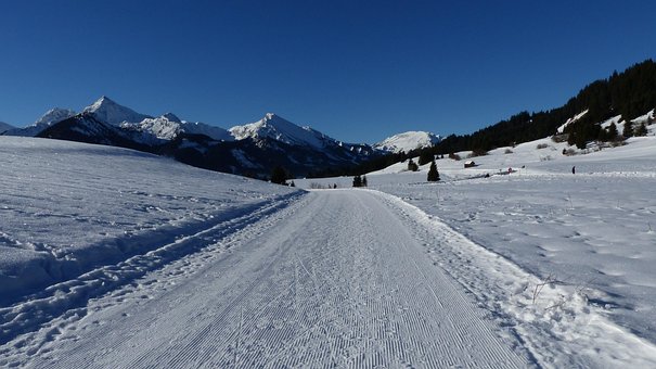 Alpy, Sněhová Krajina, Zimní Krajina