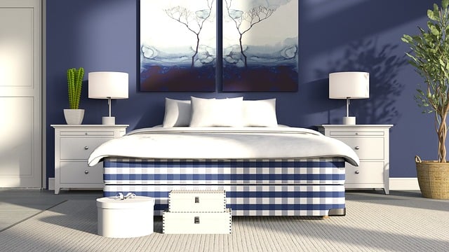 Download free HD stock image of Bed Plaid Free bed plaid pattern illustration