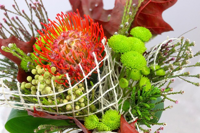 Bouquet Flowers Automne Support Merci