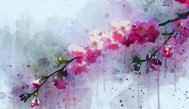 Free blossom flower pink illustration