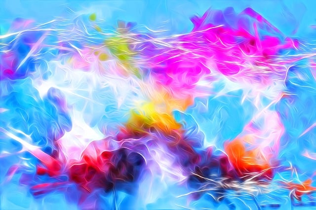 Free background drips fluid illustration