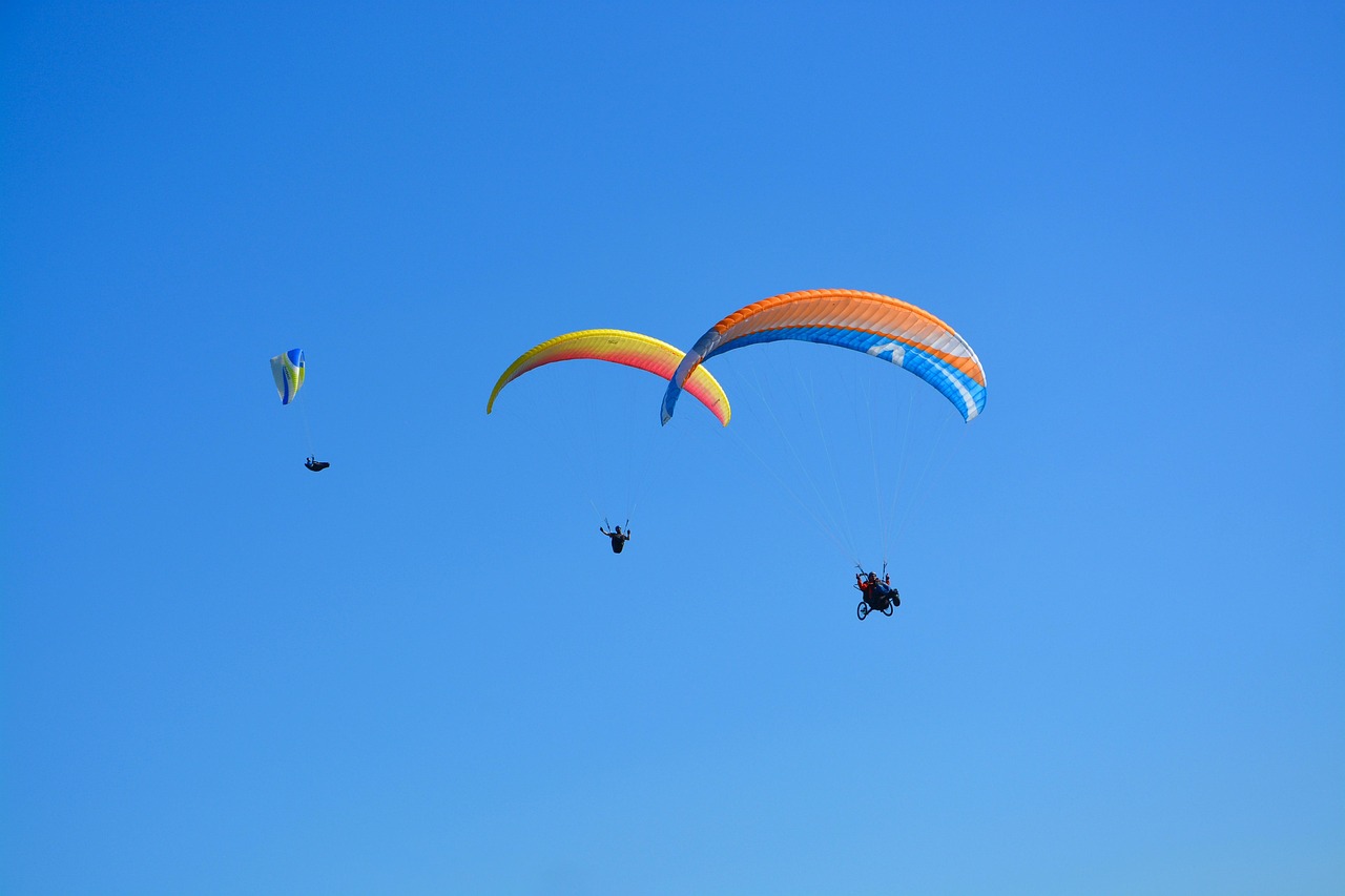 Paragliders Paragliders - free online jigsaw puzzle photo