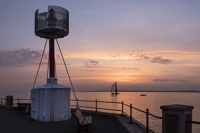 Free Lighthouse Sunset photo and picture