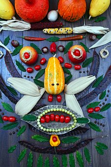 蔬菜, 秋季, 心情, z?ldségarc, 顏色, 裝飾, 食品, 萬圣節(jié)