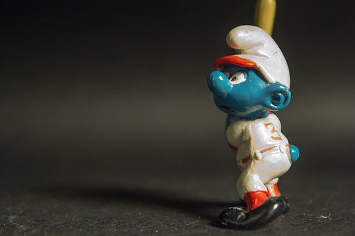 Free Smurf Baseball photo and picture