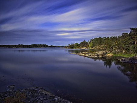 Hav, Landskab, Vand, Himmel, Kyst, Blå