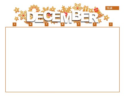 Calendario, Diciembre, Año, Mes