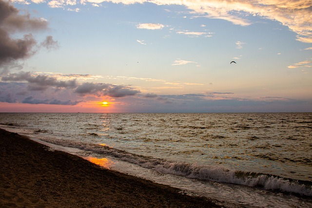 Meer, Strand, Summer, Sonnenuntergang