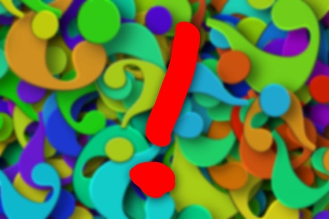 Free solution exclamation mark support illustration