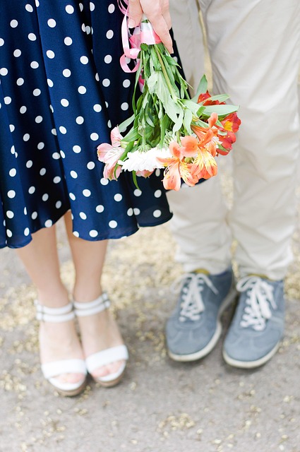 Paar, Blumentapete, Blumen, Natur