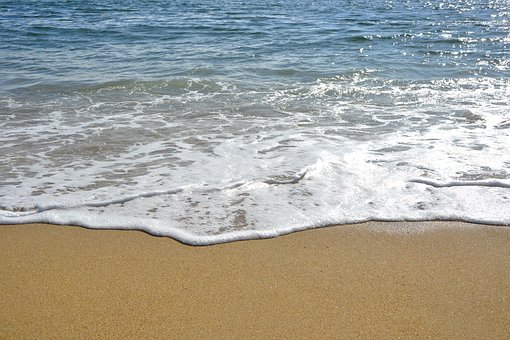Hav, Ocean, Strand, Vand, Sand, Sommer