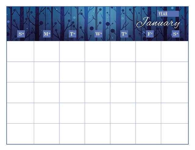 Download Calendar, Calendar Template, January. Royalty-Free Stock ...
