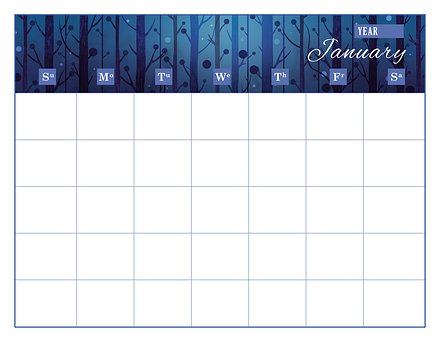 Calendario, Plantilla De Calendario