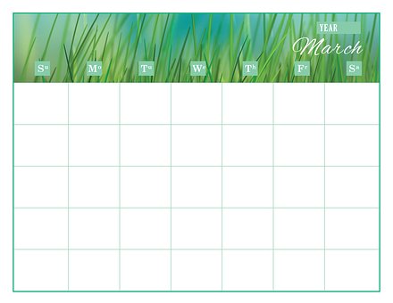 Calendario, Plantilla De Calendario