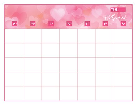 Calendario, Plantilla De Calendario
