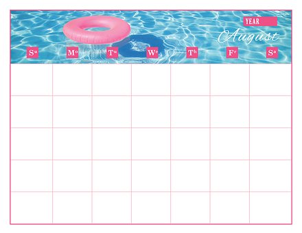 Calendario, Plantilla De Calendario