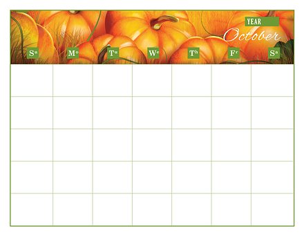Calendario, Plantilla De Calendario
