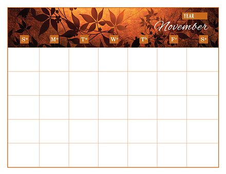 Calendario, Plantilla De Calendario