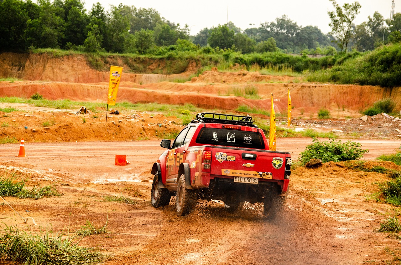 Pickup Truck, Car, Racing, 4X4