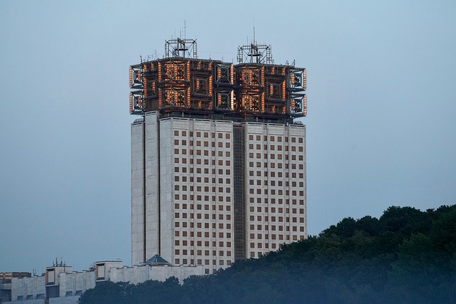 Russland, Moskau, Hochhaus