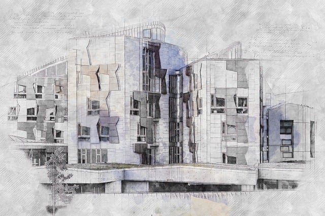 Free architecture design modern illustration