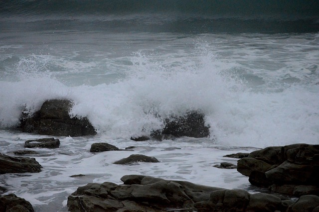 Bølger, Ocean, Strand, Vand, Kyst, Natur