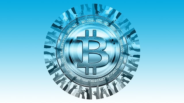 Free bitcoin global currency illustration