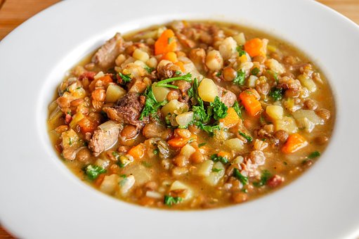 Linsensuppe, Linsen, Eintopf, Nahrung