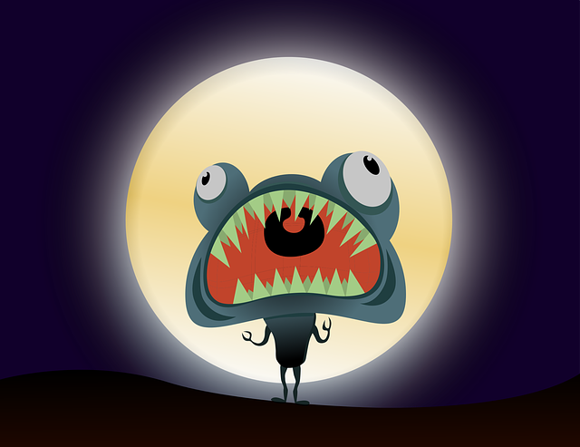 Free halloween werewolf monster vector