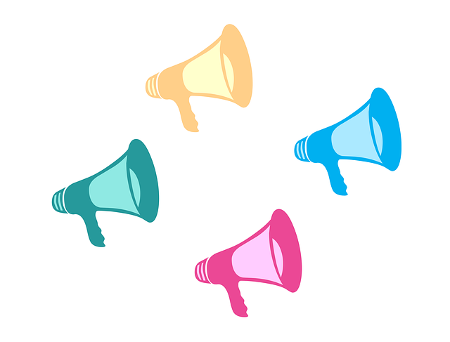 Free marketing communication loudspeaker illustration