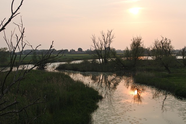 Free Sunset River photo and picture