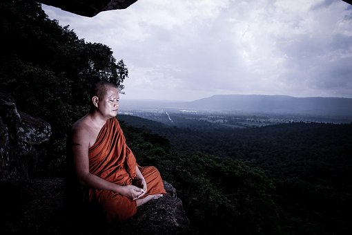 Free Monk Meditate photo and picture