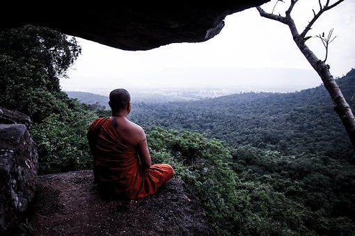 Free Monk Meditate photo and picture
