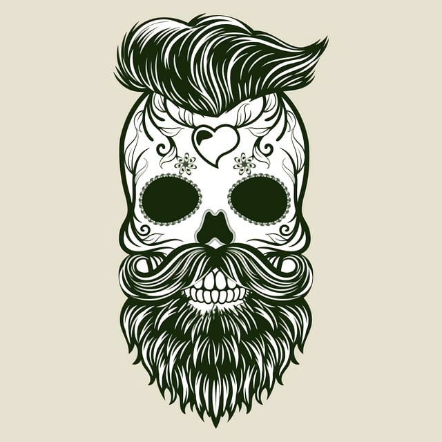 Free day of the dead catrina skull illustration