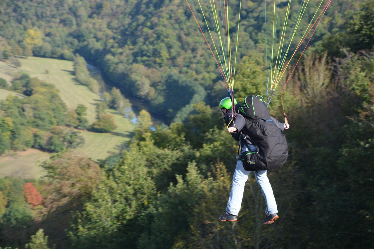 Paragliding - free online jigsaw puzzle photo