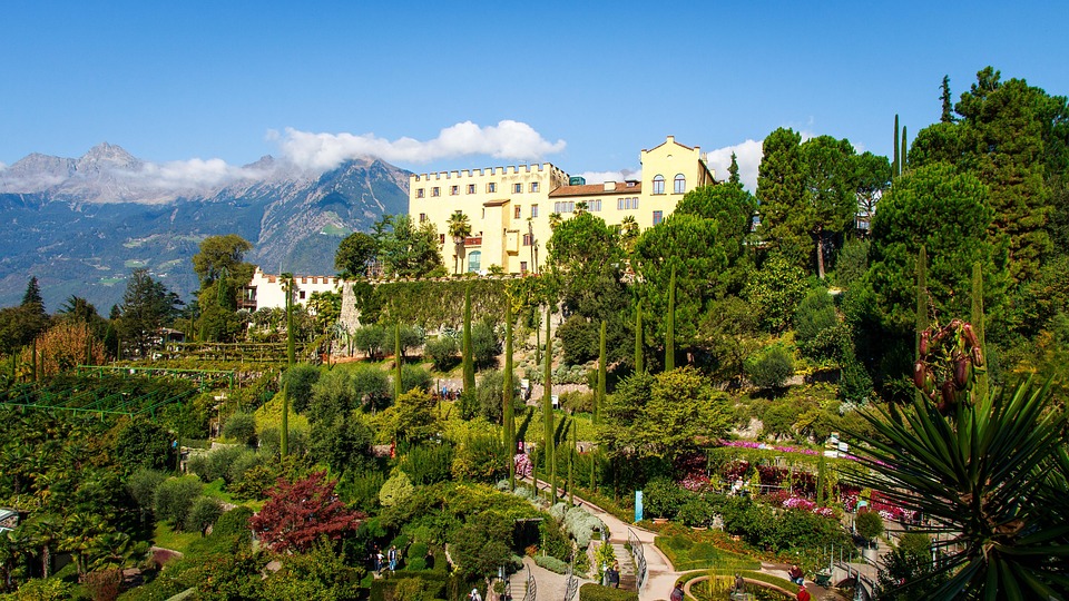 Schloss Trauttmansdorff, Meran, Südtirol, Ausflug