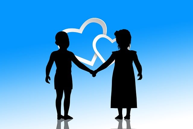 Free children heart future illustration