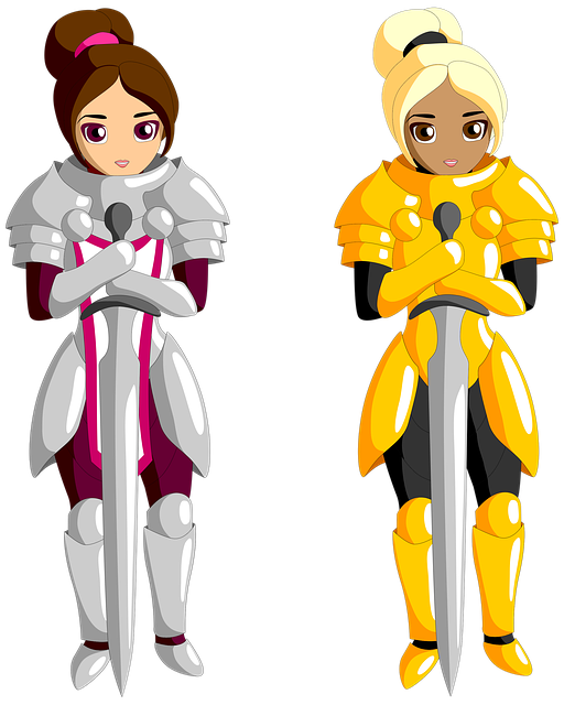 Free knight warrior gold illustration