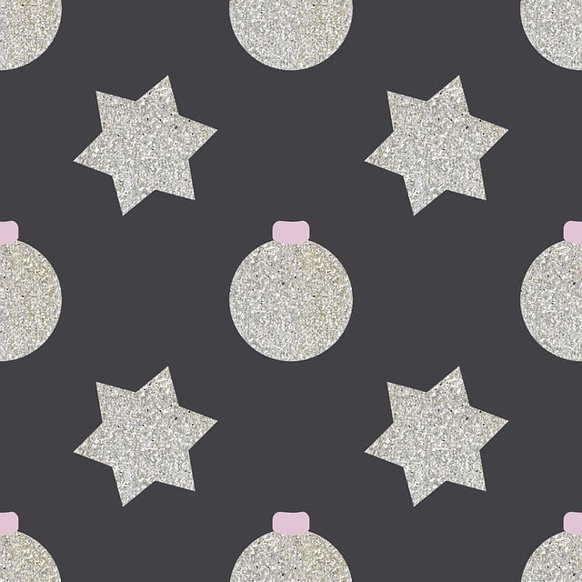 Free star christmas ball glitter illustration