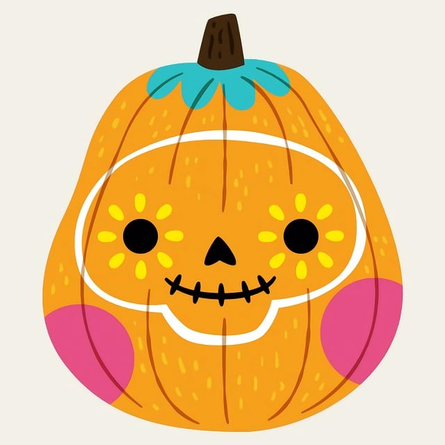 Free pumpkin halloween witches illustration