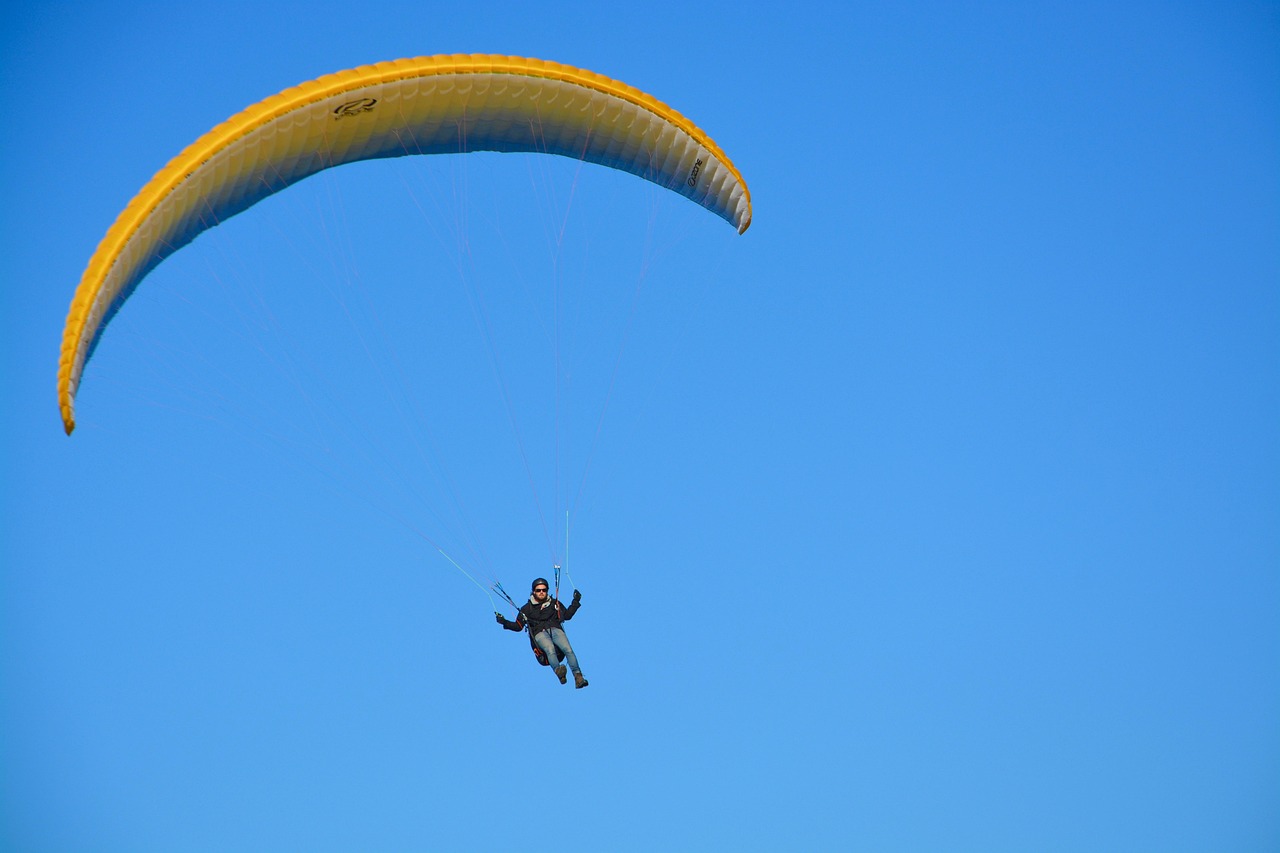 Paragliding - free online jigsaw puzzle photo