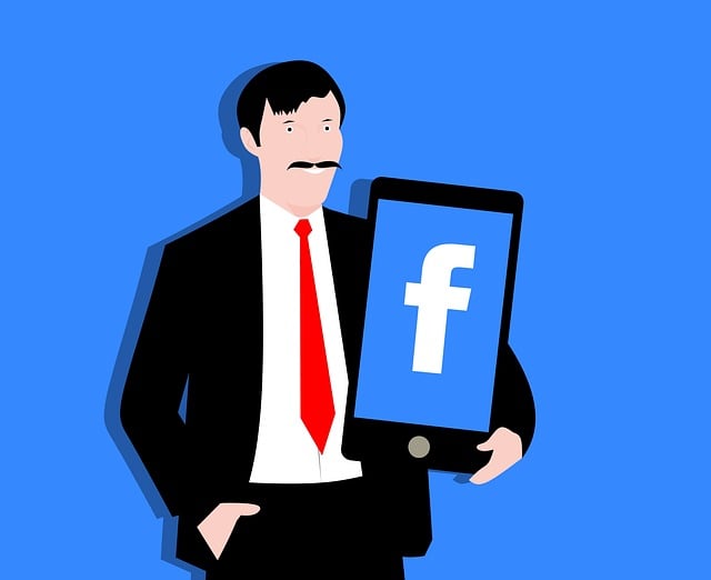 Free facebook application man illustration