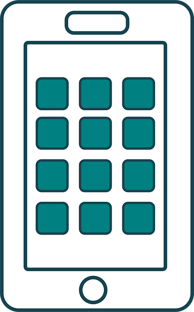 Free tablet screen button illustration